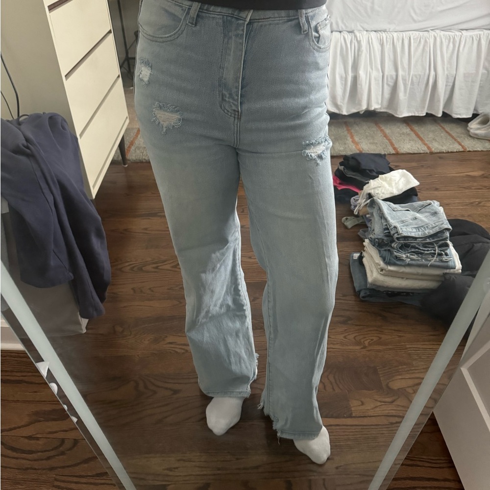 Vibrant M.I.U Light Blue Jeans
